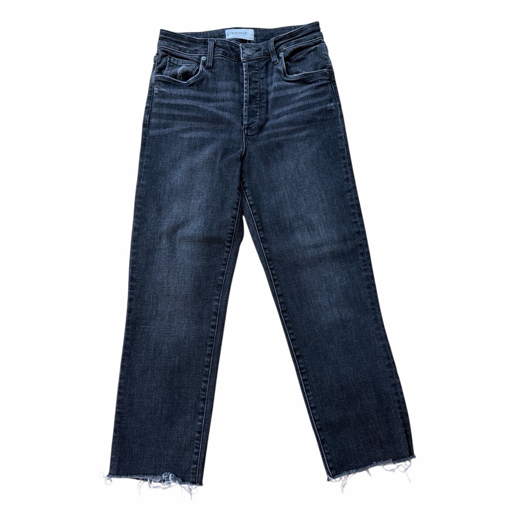 Evereve Black Straight Leg Jeans